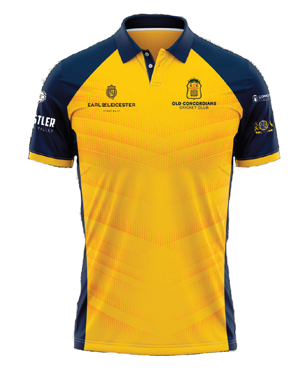 Old Concordians Cricket Club S/S T20 Yellow Polo